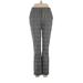 Zara Basic Dress Pants - Mid/Reg Rise Boot Cut Boot Cut: Gray Bottoms - Women's Size Small