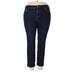 Lands' End Jeans - High Rise: Blue Bottoms - Women's Size 20 Plus - Indigo Wash