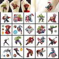 Autocollants de dessin animé The Avengers The MEDk autocollant de tatouage Iron Man autocollants