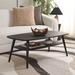 Corrigan Studio® Laxami 2 Tier Coffee Table Wood in Black | 16.53 H x 43.3 W x 21.65 D in | Wayfair E15B8A7E32874C9B89570F9EFFFD787B