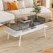 Ebern Designs Chilo Coffee Table Metal in Gray | 16.7 H x 38.6 W x 22.8 D in | Wayfair D507BAD6B8F3405BBE9425C2F8054691