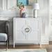 Lark Manor™ Hewson Accent Cabinet Wood in White | Wayfair 3B80B32FED464935AFA35F7554C50F71