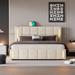 Brayden Studio® Brenleigh Upholstered Platform Storage Bed Upholstered in Brown | 43.7 H x 65.4 W x 65.4 D in | Wayfair