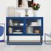 Latitude Run® Lemya 47.24" Sideboard, Steel in Blue | 13.58 H x 47.24 W x 35.43 D in | Wayfair 17B0D7CB28D048618C8077815D61A274