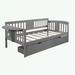 Red Barrel Studio® Leighlyn Daybed Wood in Gray | 34.1 H x 41 W x 79.5 D in | Wayfair 1CFF284CF37A4B5A8ACCD569D18DB4DA