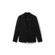 TOM TAILOR Damen Blazer mit recyceltem Polyester, schwarz, Uni, Gr. 42