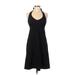 Athleta Active Dress - A-Line: Black Print Activewear - Women's Size 8