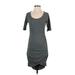 Athleta Casual Dress - Mini: Gray Solid Dresses - Women's Size X-Small