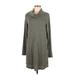 Nine Britton Casual Dress - Sweater Dress: Gray Marled Dresses - Women's Size Medium