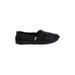 TOMS Flats: Slip-on Wedge Casual Black Print Shoes - Women's Size 8 - Almond Toe