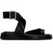 Giaborghini Black Roxanne Croc Sandals