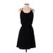 One Clothing Casual Dress - Mini: Black Solid Dresses - Women's Size Small