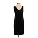 Ann Taylor LOFT Casual Dress - Party Cowl Neck Sleeveless: Black Solid Dresses - Women's Size Small