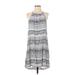 Bella Dahl Casual Dress - A-Line Crew Neck Sleeveless: Gray Dresses - Women's Size Small