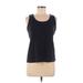 Lands' End Active Tank Top: Black Activewear - Women's Size Medium