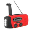 Dadypet radio set /AM/NOAA Weather Alert Radio LED Hand Crank Weather Alert Radio Weather Radio Sun Powered Hand Power Bank Radio Sun Powered 3 LED Function Aivica-088 NOAA Weather Bank(Red) Wemay