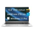 HP ProBook 450 G9 15 FHD Laptop 2023 Newest Upgrade Intel Core i5 1235U 64GB RAM 2TB SSD Backlit Keyboard Webcam Wi-Fi Ethernet Windows 11 Pro School and Busness Ready w/Free HDMI Cable