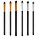 6Pcs Eye Shadow Soft Hairs Plastic Handle Eye Makeup Brush Set for Eyeshadow Eye Blending