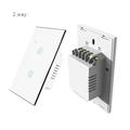 Dazzduo Switch Panel Smart Switch Panel Switch LED Indicator WiFi Touch Panel App Wall Touch Switch Work Tuya Wall Touch Smart Indicator Tempered Panel Indicator Compatibility App Tuya App Wall