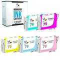 CMYi Ink Cartridge Replacement for Epson 79 (5-pack: 1 each Cyan Magenta Yellow Light Cyan and Light Magenta)