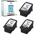 CMYi Ink Cartridge Replacement for Canon PG-245XL and Canon CL-246XL (3-pack: 2 Black + 1 Tri-Color)