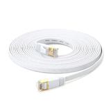 Dadypet Network cable Cable Copper Speed LAN Patch Ethernet Cable Copper Flat Internet Network Internet Network LAN White 7 Ethernet Cable QISUO Speed 600 Flat HUIOP Network Cable Cat