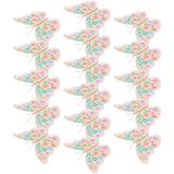 16 Pcs Flatware Snack Plates Picnic Party Dishes Butterflies Party Tableware Disposable Plate Gilt Disposable Paper