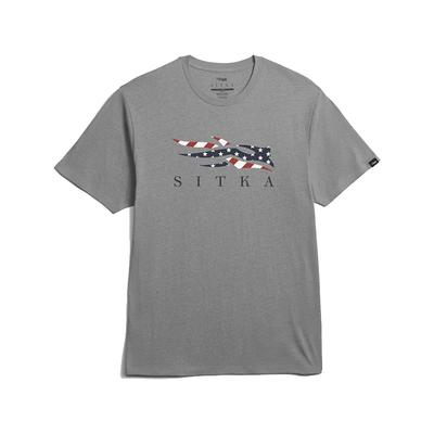 Sitka Gear Men's Icon Flag T-Shirt, Medium Gray Heather SKU - 667139