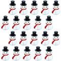 30 Pcs Mini Snowman Miniature Xmas Ornament Santa Snowglobe Christmas Phone Case Resin Ornaments