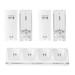 4 Remotes Charging Dock Game Controller Charger 2800mAh Rechargeable Battery Charging Stations w/ LED Indicator for Wii Nintendo - White