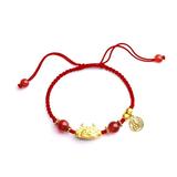 Puleyun 2024 Year Of The Dragon Red String Bracelet Braided Dragon Bracelet Chinese Lucky Blessing Bracelet New Year Jewelry Gifts Y4D4