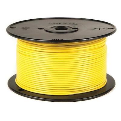 GROTE 87-6011 Primary Wire, GPT, 12 AWG, 1C C, Yellow, PVC, Stranded, 60V, 100