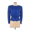 Epitome Jacket: Short Blue Print Jackets & Outerwear - Women's Size 8 Petite