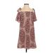 Madewell Casual Dress: Burgundy Paisley Dresses - Women's Size Small