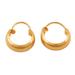 '14k Gold-Plated Sterling Silver Hoop Earrings from India'