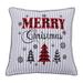 Pillow Perfect Christmas Indoor Decorative Throw Pillow, Complete with Zipper Closure