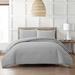 Grand Avenue Suzaine 3 Piece Solid Striped Comforter Set