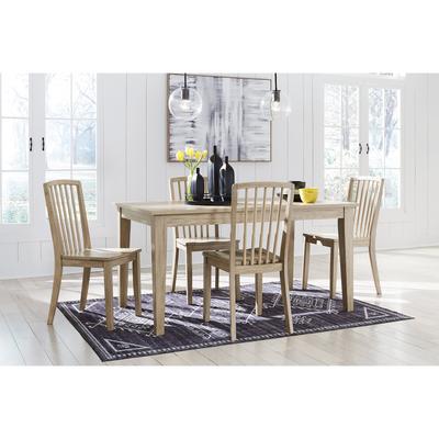 Signature Design by Ashley Gleanville Light Brown 5-Piece Dining Package