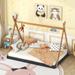 Kid-Friendly Design Full Size Bed Kids Bed Wooden Floor Bed