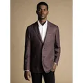 Charles Tyrwhitt Puppytooth Wool Blend Slim Fit Jacket