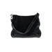 Donald J Pliner Leather Shoulder Bag: Black Snake Print Bags