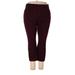 Old Navy Casual Pants - Low Rise Boot Cut Cropped: Burgundy Bottoms - Women's Size 20