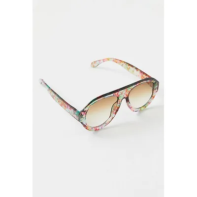 Cruise Oversized Aviator Sunglasses at Free People in Watercolor