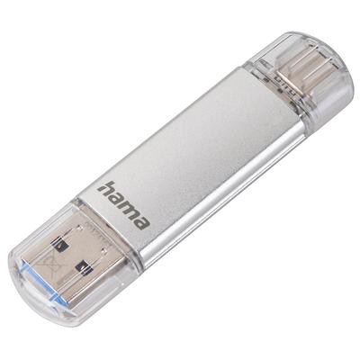 HAMA USB-Stick "USB-Stick "C-Laeta", Type-C USB 3.1/USB 3.0, 16GB, 40 MB/s, Silber" USB-Sticks Gr. 250 GB, silberfarben USB-Sticks