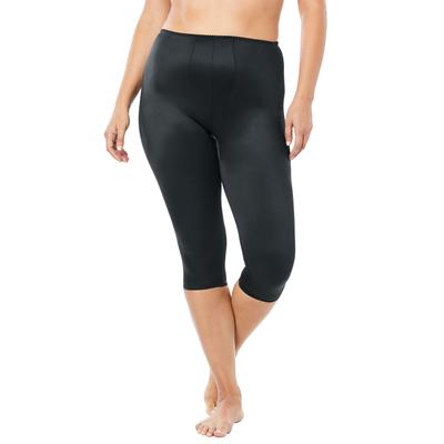 Plus Size Women's Rago® Light Control Capri Pant Liner 920 by Rago in Black (Size 6XL) Slip