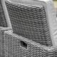 Rattan Dining Set Chairs, Stools, Dining Table - Grey by E.S. Designs