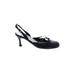 Cynthia Rowley Heels: Pumps Stilleto Cocktail Party Black Solid Shoes - Women's Size 7 1/2 - Round Toe