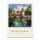 Parc De La Ciutadella Barcelona Spain 4 Vintage Cezanne Inspired Poster Canvas Print by Travel Poster Collection