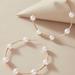 Anthropologie Jewelry | Gold Pearl Hoop Earrings | Color: Gold/White | Size: Os