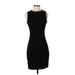 H&M Cocktail Dress - Bodycon: Black Solid Dresses - Women's Size 2